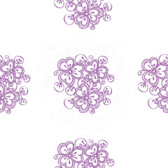 beautiful bright floral seamless pattern
