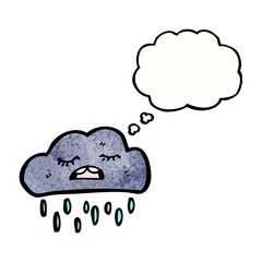 cartoon raincloud