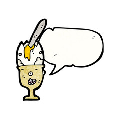 egg in eggcup cartoon character