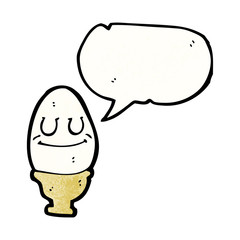 egg in eggcup cartoon character