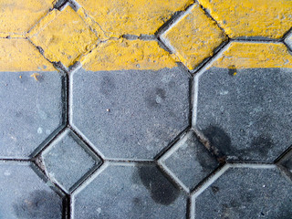 paving block floor playground at school