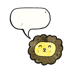 cartoon lion face