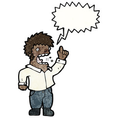 shouting man cartoon
