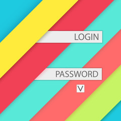 Background for access and login. Modern material design