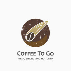 Coffee to go label © vilnarobotav3d