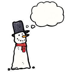 cartoon snowman