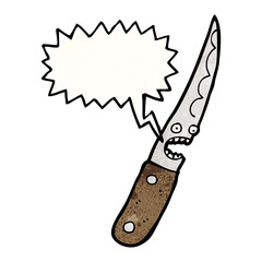 knife cartoon character