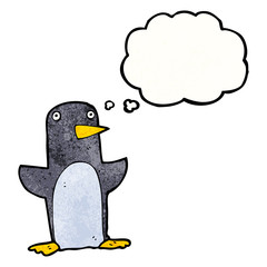 funny cartoon penguin