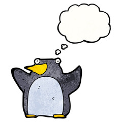 funny cartoon penguin