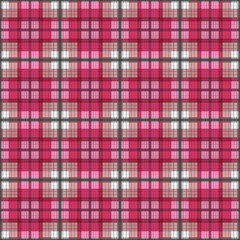 Seamless retro textile tartan checkered plaid pattern background