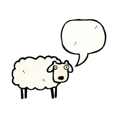 cartoon sheep