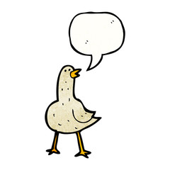 singing bird cartoon