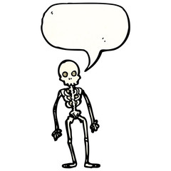 cartoon skeleton