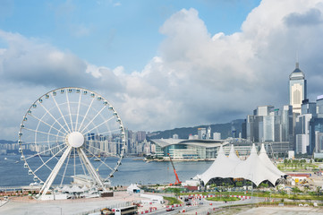 Ferris Wheel in Hong Kong City