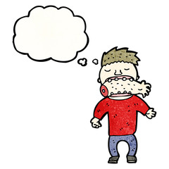 cartoon cannibal man