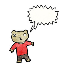 funny little bear cartoon