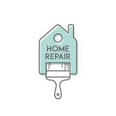 Home repair. Painting services. Elements for cards, illustration, poster and web design.