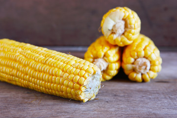 Corns on Wooden for Background Uses.