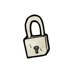 Naklejka premium cartoon padlock