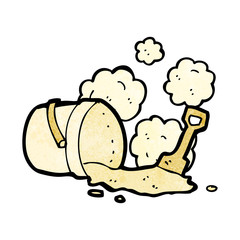 bucket and spade cartoon