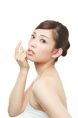 Fototapeta premium 肌の美しい女性