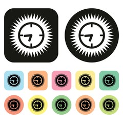 Clock icon. Vector