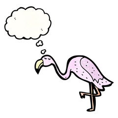 cartoon flamingo