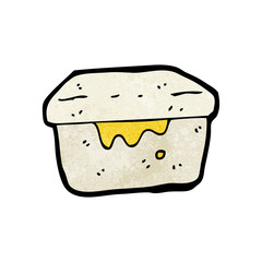 cartoon old lunch box