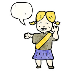 cartoon girl guide