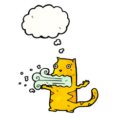 burping cat cartoon
