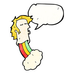 cartoon crazy drugs trip man