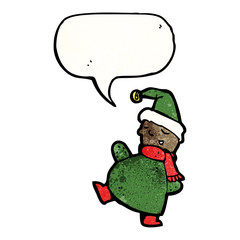 cartoon christmas elf