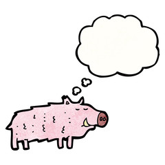 cartoon pig