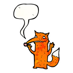 happy fox cartoon