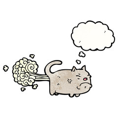 cartoon farting cat
