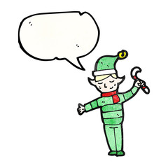 cartoon christmas elf
