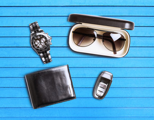 set of men's accessories