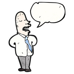 cartoon man explaining