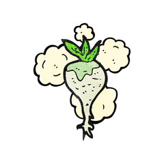 Retro cartoon with texture. Isolated on White.