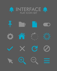 Vector Flat Icon Set - User Interface 