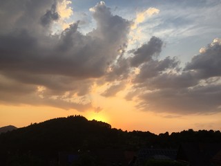 Sonnenuntergang Schwarzwald