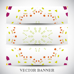Set of abstract vector banners