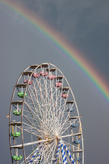  Ferris wheel and rainbow