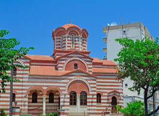 Fototapeta na wymiar The Beautiful church in Limassol town, Cyprus