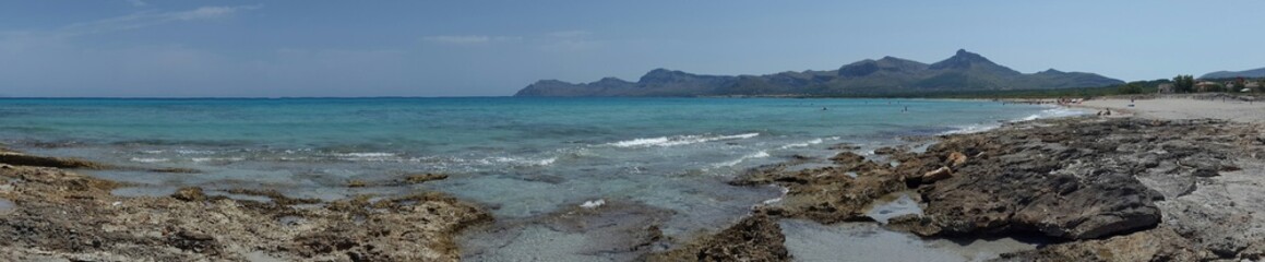 Playa de serra de la marina en mallorca