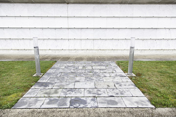 Fototapeta premium Empty graves in the cemetery