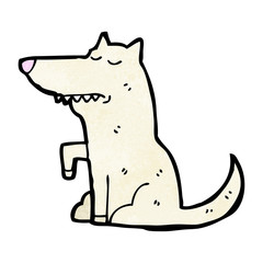 well trained dog cartoon