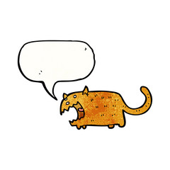cartoon angry cat