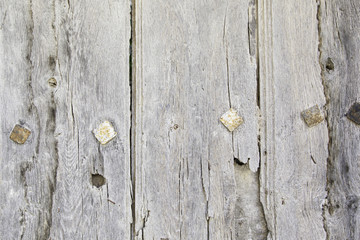 Old wooden door abandoned