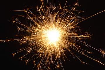 Orange holiday sparkle- fireworks